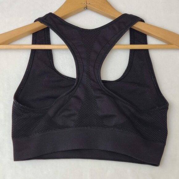 Champion Women's Black Sports Bra Size M Racerback Wireless - Picture 3 of 8